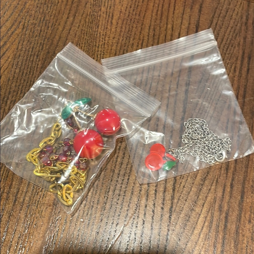 Cherry necklace lot